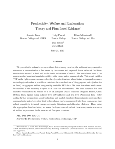 Productivity, Welfare and Reallocation: Theory and Firm-Level Evidence