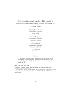 The second moments matter: The impact of loanable funds Christopher F Baum