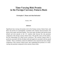 Time-Varying Risk Premia in the Foreign Currency Futures Basis