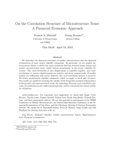 On the Correlation Structure of Microstructure Noise: A Financial Economic Approach