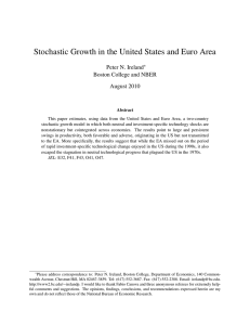 Stochastic Growth in the United States and Euro Area August 2010
