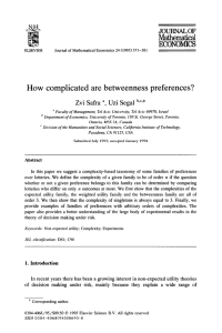How  complicated  are  betweenness  preferences? a