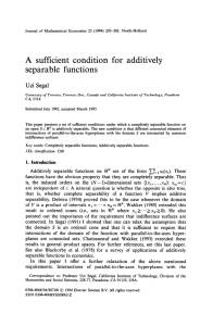 A  sufficient  condition  for  additively