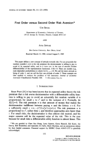 First  Order  versus  Second  Order ... (1990) UZI  SECAL AND