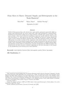 From Micro to Macro: Demand, Supply, and Heterogeneity in the ∗