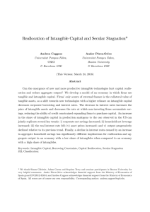 Reallocation of Intangible Capital and Secular Stagnation*