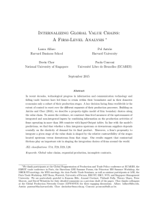 Internalizing Global Value Chains: A Firm-Level Analysis