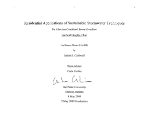 Residential Applications of Sustainable  Stormwater Techniques