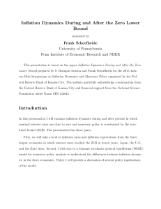 Inflation Dynamics During and After the Zero Lower Bound Frank Schorfheide