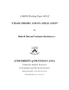 ~ UNIVERSITY  of PENNSYL VANIA CARESS Working Paper #02-02