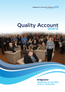 Quality Account 2014/15 1 Bridgewater