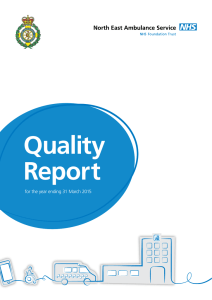 Quality Report for the year ending 31 March 2015