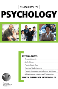 [ Psychology CAReeRS In Psychologists