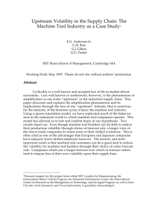 Upstream Volatility in the Supply Chain: The