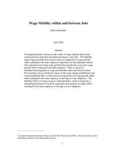 Wage Mobility within and between Jobs