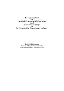 Reorganization of the Global Automobile Industry and