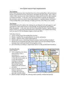 Iowa Spatial Analysis Project Implementation  The Challenge