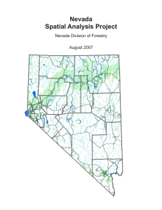 Nevada Spatial Analysis Project Nevada Division of Forestry August 2007