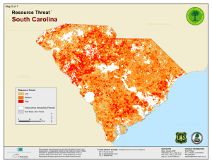 ³ South Carolina Resource Threat Map 5 of 7
