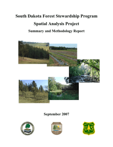 South Dakota Forest Stewardship Program Spatial Analysis Project Summary and Methodology Report