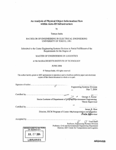An Analysis  of Physical  Object Information Flow by