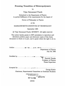 Freezing Transition of Heteropolymers