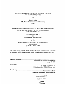 DISTRIBUTED  PARAMETER  ACTIVE  VIBRATION  CONTROL