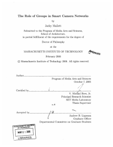 The  Role  of Groups in  Smart ... Jacky Mallett
