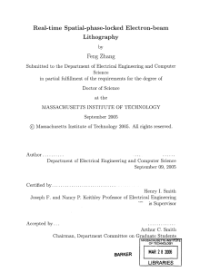 Real-time  Spatial-phase-locked  Electron-beam Lithography Feng  Zhang