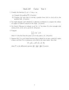 Math 227 Carter Test 3