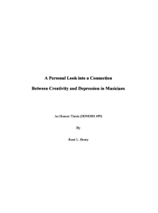 A Personal Look into a Connection By An Honors Thesis (HONORS 499)