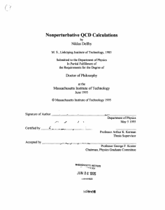Nonperturbative QCD Calculations