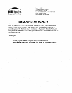 MITLibraries DISCLAIMER  OF  QUALITY