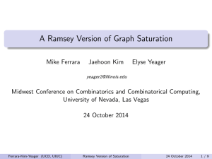A Ramsey Version of Graph Saturation