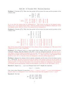 Math 225 · 21 November 2013 · Discussion Questions