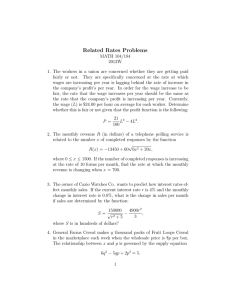 Related Rates Problems