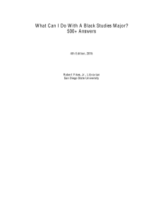 What Can I Do With A Black Studies Major? 500+ Answers