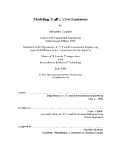 Modeling Traffic Flow Emissions