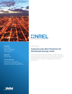 Cybersecurity Best Practices for Distributed Energy Grids CASE STUDY
