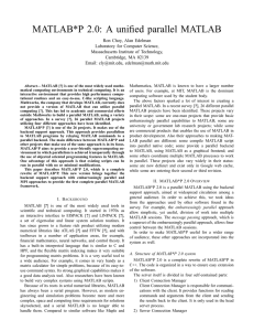 MATLAB*P 2.0: A unified parallel MATLAB