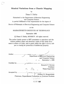 Musical  Variations  from  a  Chaotic ... Diana  S. Dabby 1