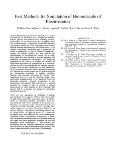 Fast Methods for Simulation of Biomolecule of Electrostatics