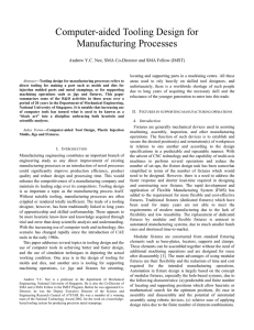 Computer-aided Tooling Design for Manufacturing Processes
