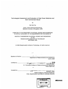 Technological  Assessment  and  Evaluation  of High ... their  Commercial  Values by Seh  Kiat Teo