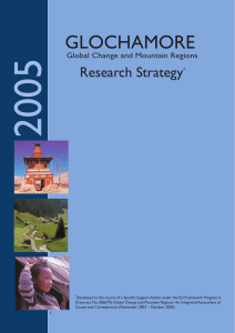 2005 GLOCHAMORE Research Strategy Global Change and Mountain Regions