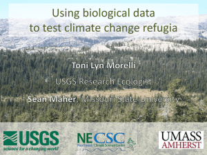 Using biological data to test climate change refugia
