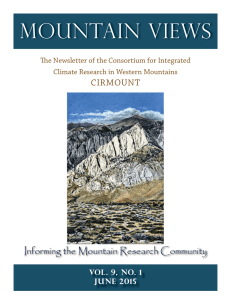 Mountain Views Informing the Mountain Research Community CIRMOUNT Th
