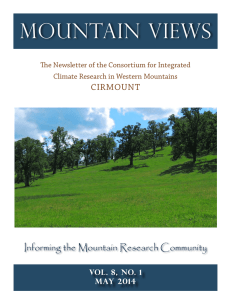 Mountain Views Informing the Mountain Research Community CIRMOUNT