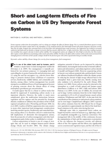 Short- and Long-term Effects of Fire Systems Forum