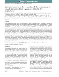 Carbon dynamics in the future forest: the importance of –fire